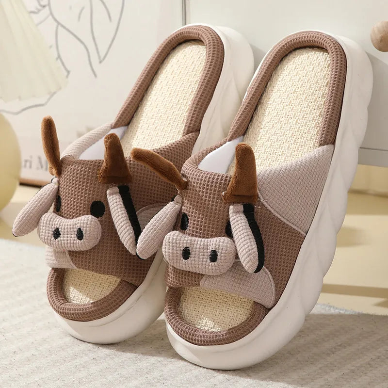 Adorable Animal Slippers - Bull / 36-37 - Accessories - Shoes - 12 - 2024