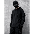 Layered Techwear Hoodie – Harajuku Streetwear - Hoodies & Sweatshirts - Hooded - Men’s Hoodies - 1