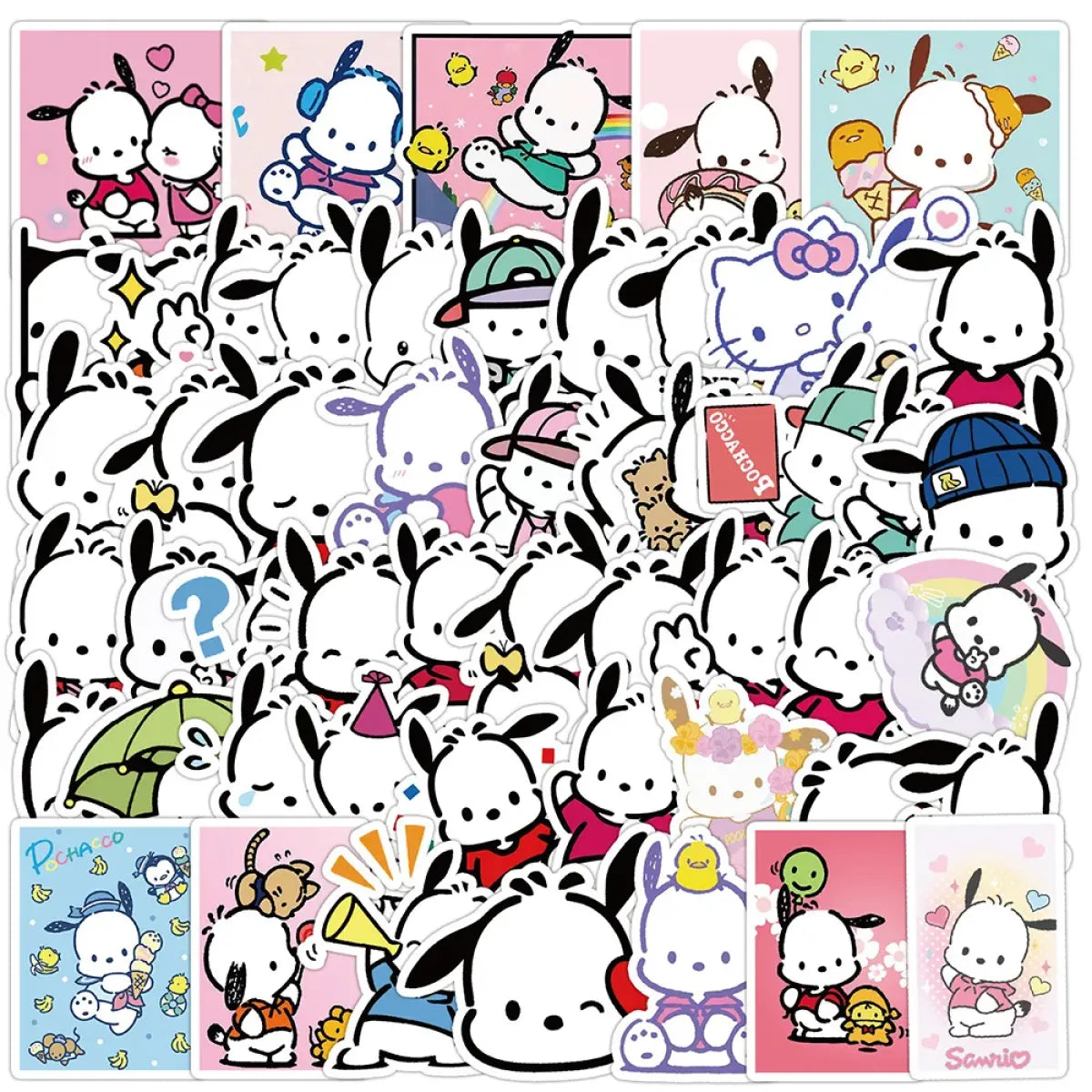 50pcs Sanrio Cartoon Stickers - Hello Kitty Kuromi My Melody - Anime - 8