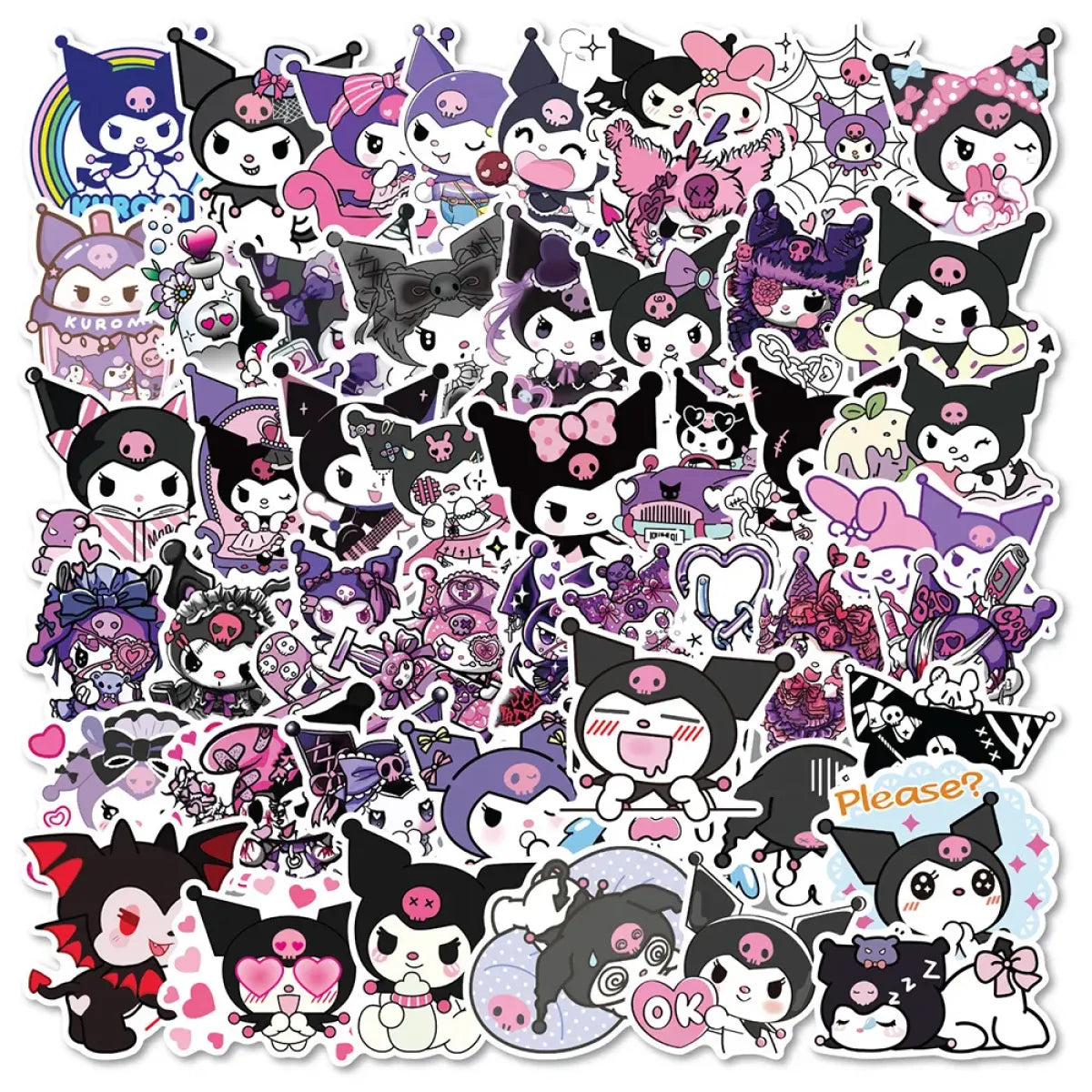 50pcs Sanrio Cartoon Stickers - Hello Kitty Kuromi My Melody - Anime - 16
