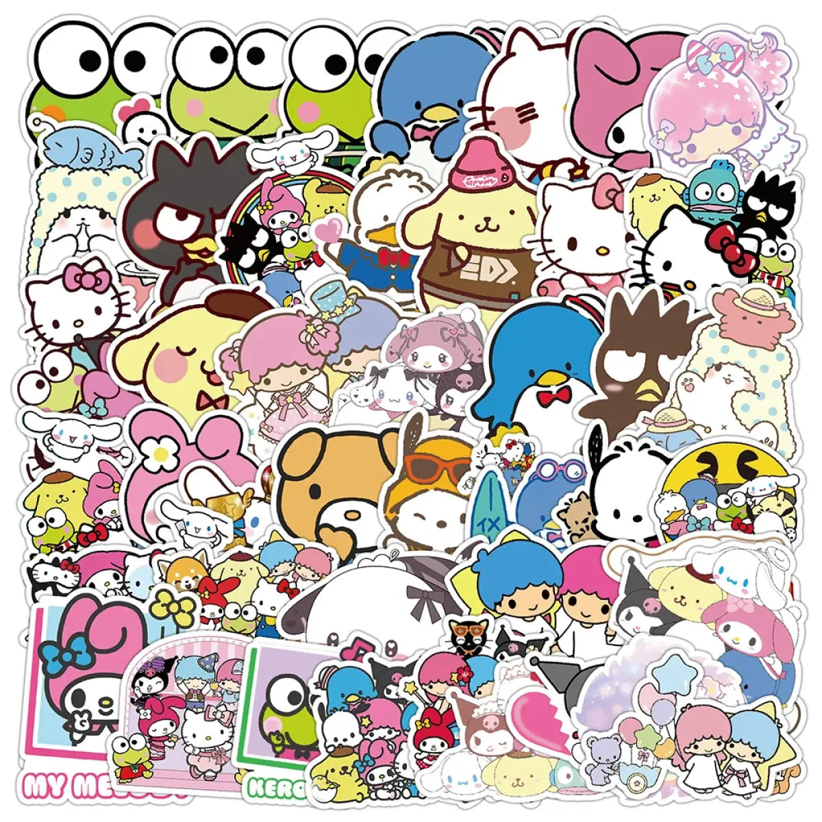 50pcs Sanrio Cartoon Stickers - Hello Kitty Kuromi My Melody - Anime - 15