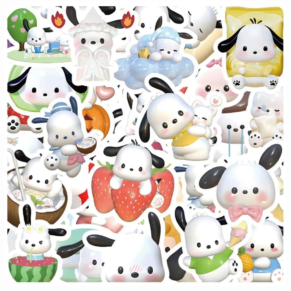 50pcs Sanrio Cartoon Stickers - Hello Kitty Kuromi My Melody - Anime - 11