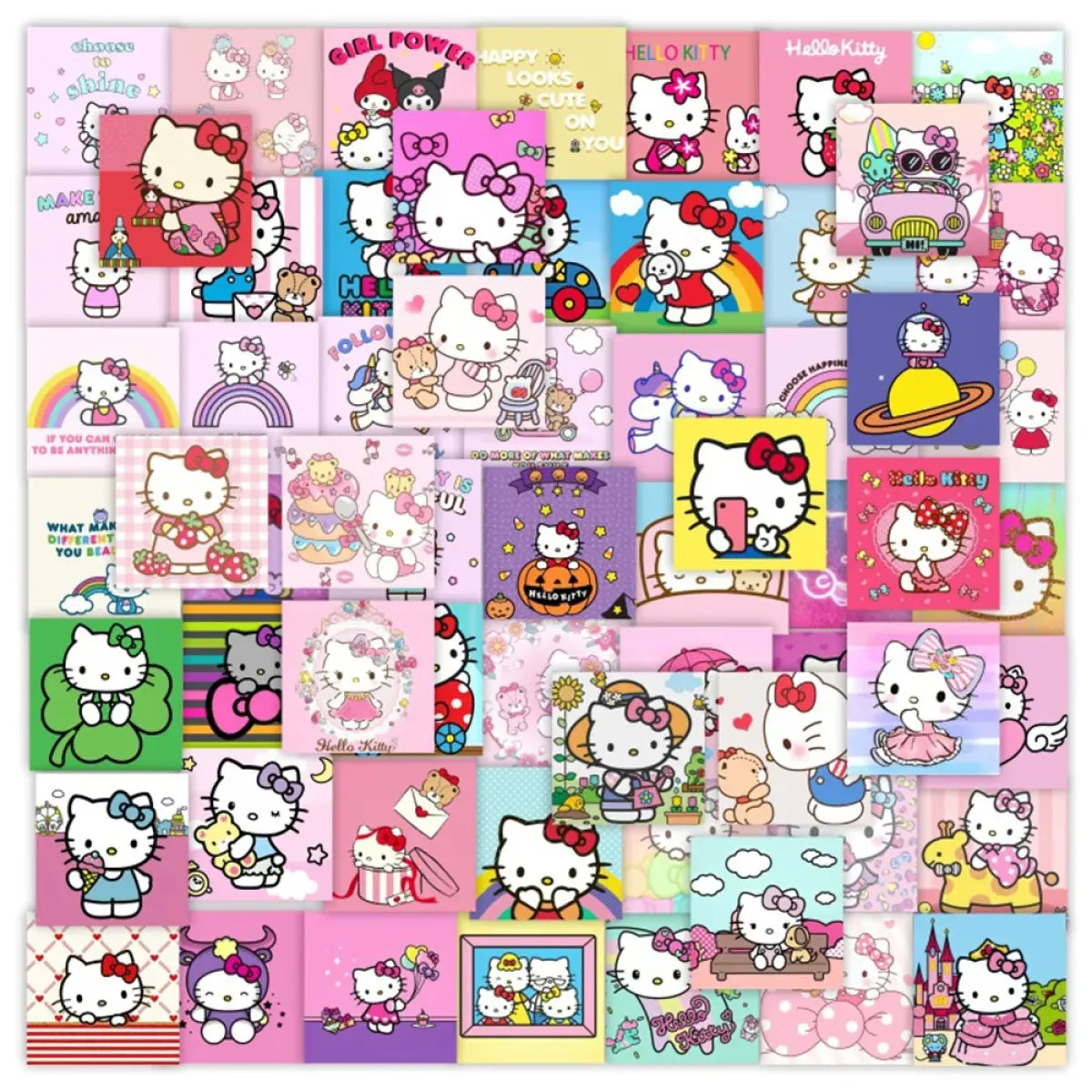 50pcs Sanrio Cartoon Stickers - Hello Kitty Kuromi My Melody - Anime - 14