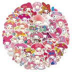 50pcs Sanrio Cartoon Stickers - Hello Kitty Kuromi My Melody - Anime - 9