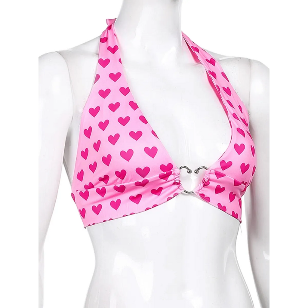 Heart Lace Up Bralette Camisole - Women’s Clothing & Accessories - 5