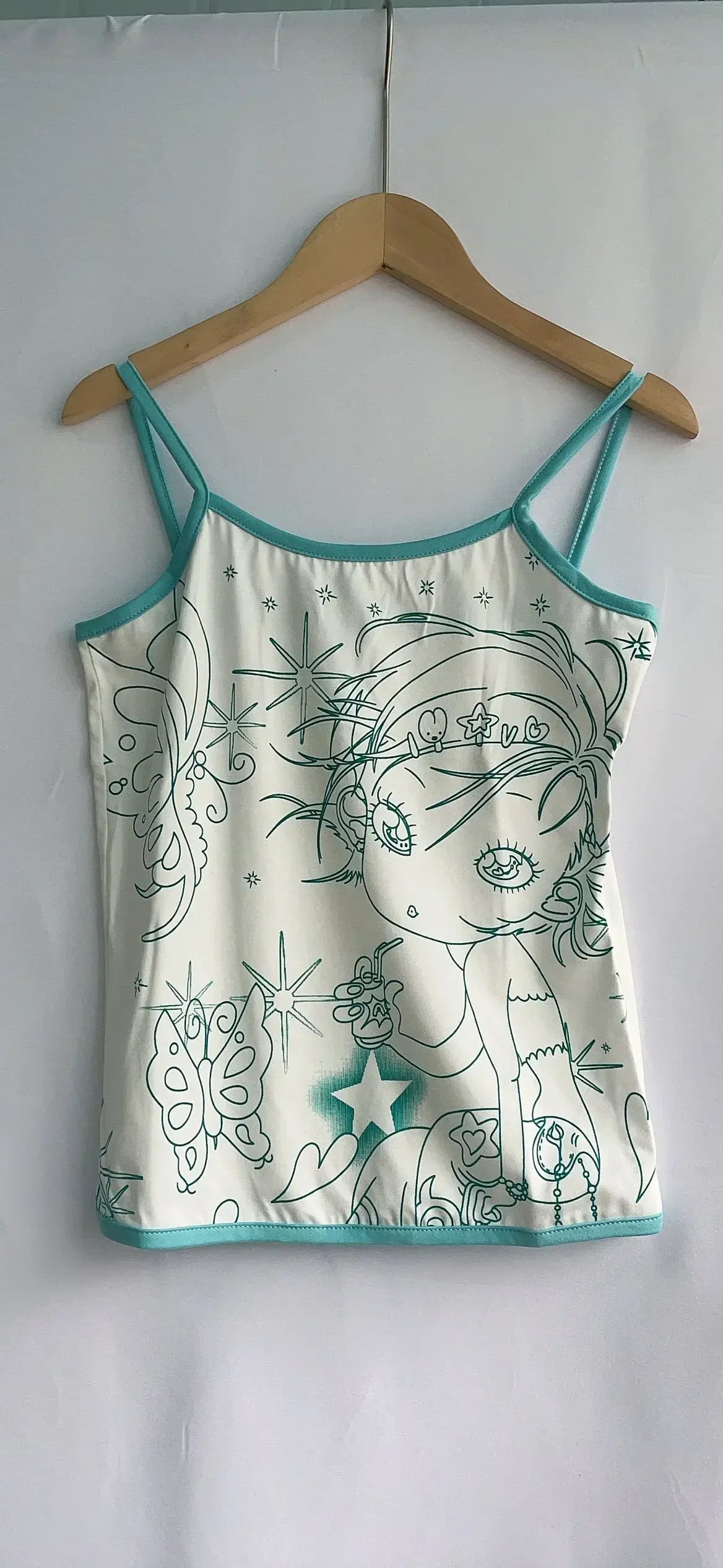 Aesthetic Sweet Tank Top - Sleeveless Japanese Cartoon Print - Women’s Clothing & Accessories - Shirts & Tops - 5 - 2024