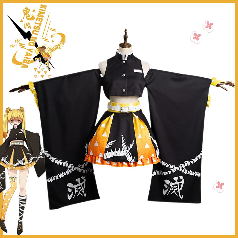 Demon Slayer Agatsuma Zenitsu Cosplay Costume - Cosplay - Costumes - 1 - 2024