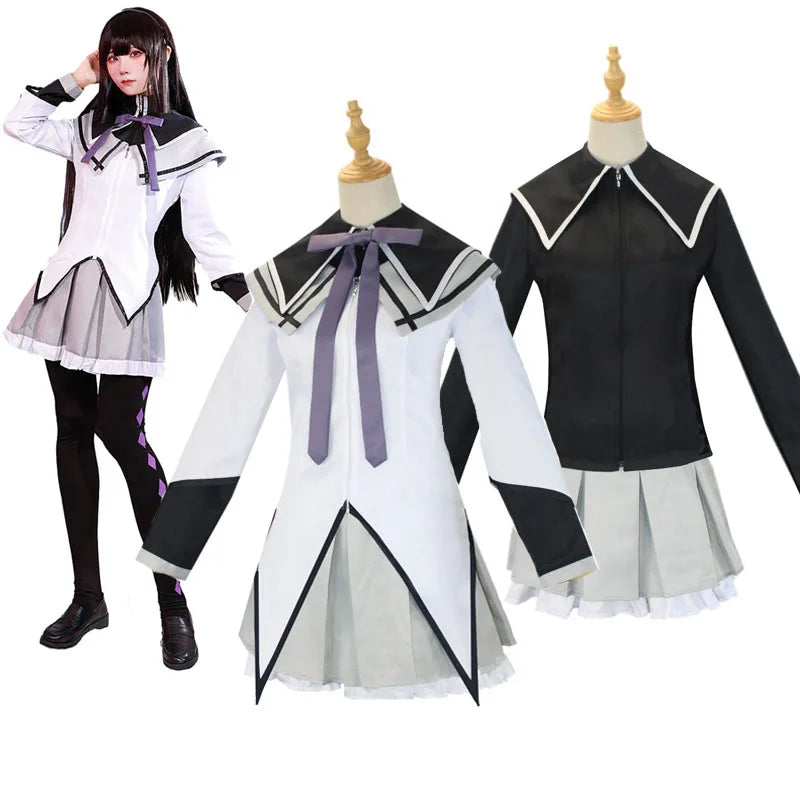 Akemi Homura Cosplay Costume – Puella Magi Outfit with Stockings - Cosplay - Costumes - 2024 - 4 - Worldwide Shipping