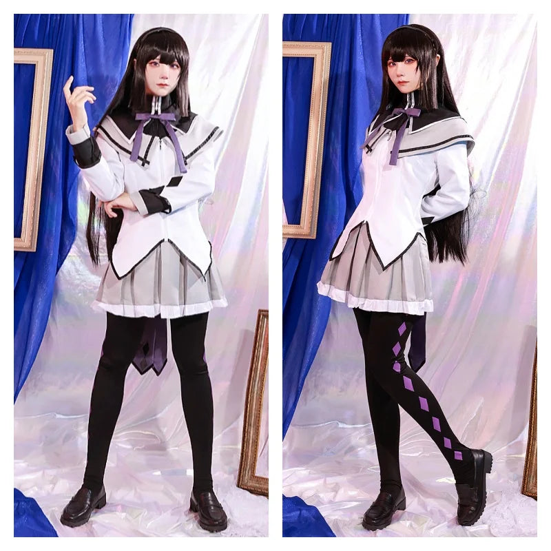 Akemi Homura Cosplay Costume – Puella Magi Outfit with Stockings - Cosplay - Costumes - 2024 - 3 - Worldwide Shipping