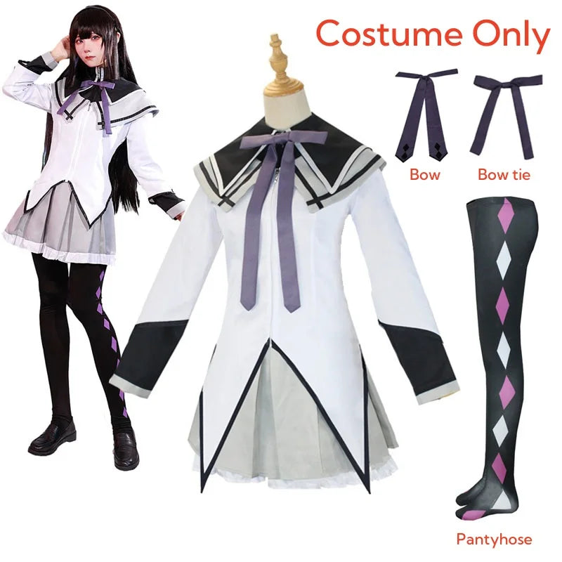 Akemi Homura Cosplay Costume – Puella Magi Outfit with Stockings - S / Costume Only - Cosplay - Costumes - 2024 - 9