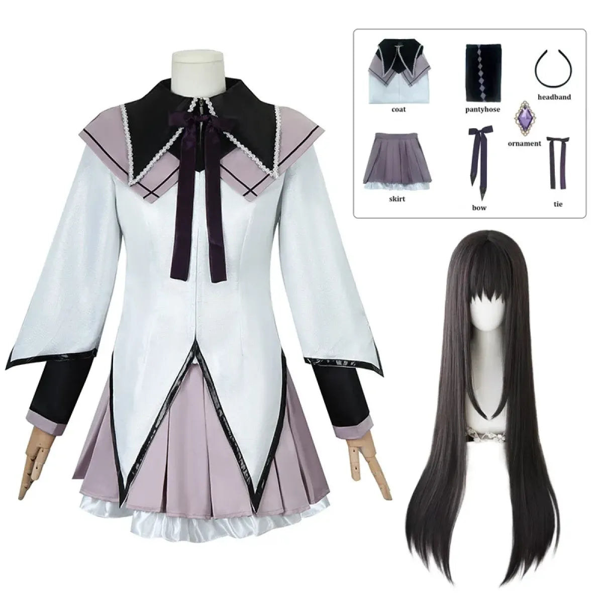 Akemi Homura Cosplay Set – Puella Magi Madoka Magica - Dresses - Cosplay - 1