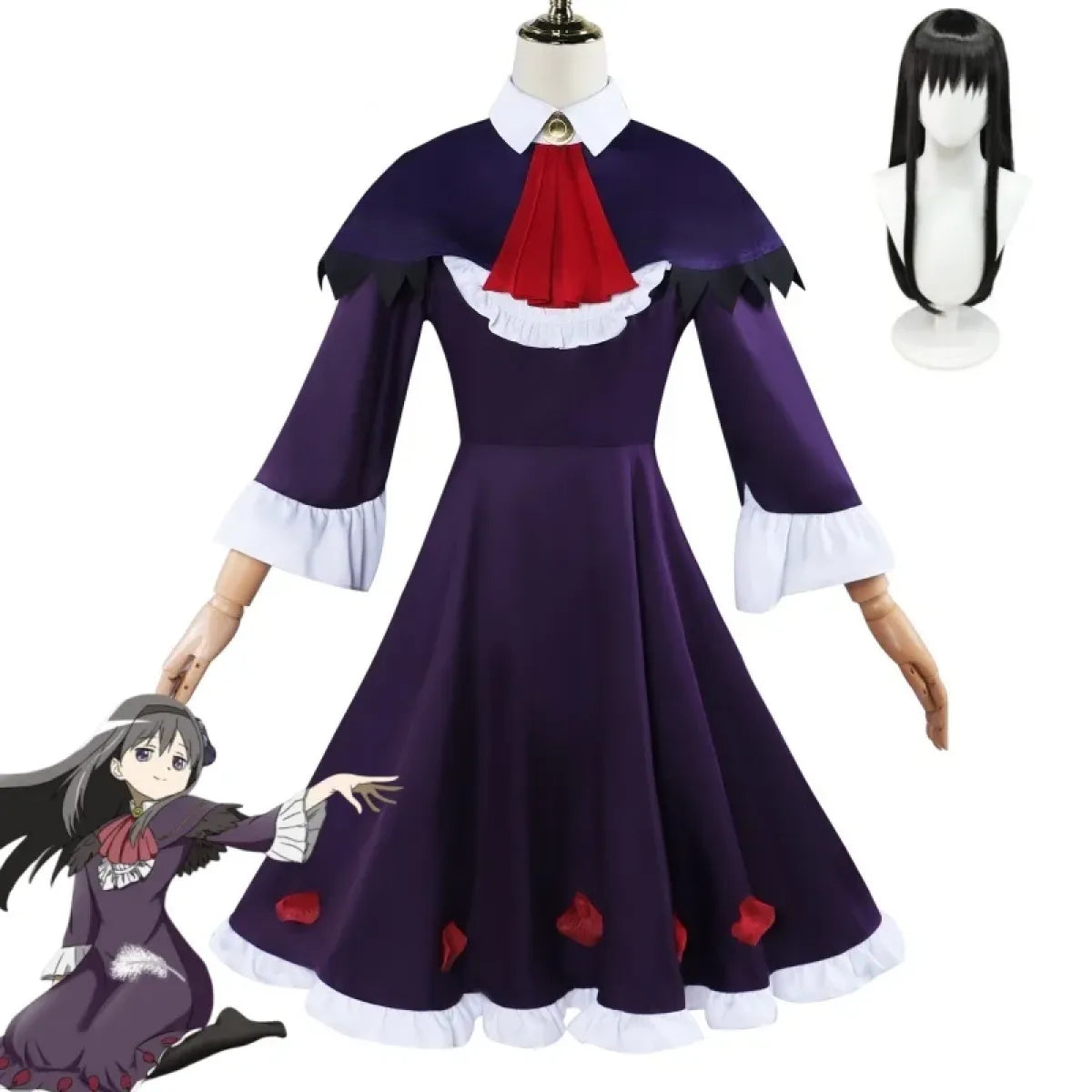 Akemi Homura Magical Girl Cosplay Set – Walpurgisnacht Rising - Anime - Cosplay - 1