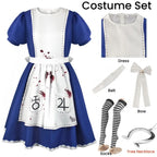 Madness Returns Alice Cosplay Costume Dress with Apron and Wig for Women - All Dresses - Cosplay - 10