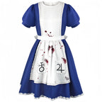 Madness Returns Alice Cosplay Costume Dress with Apron and Wig for Women - All Dresses - Cosplay - 7