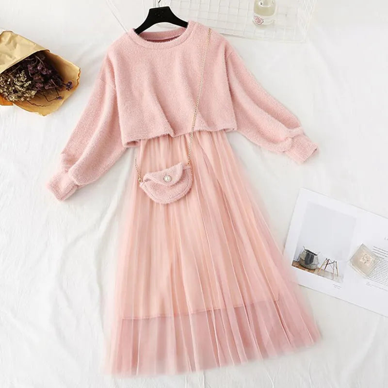2 Piece Crop Top/Dress - Pink / S - All Dresses - Dresses - 9 - 2024