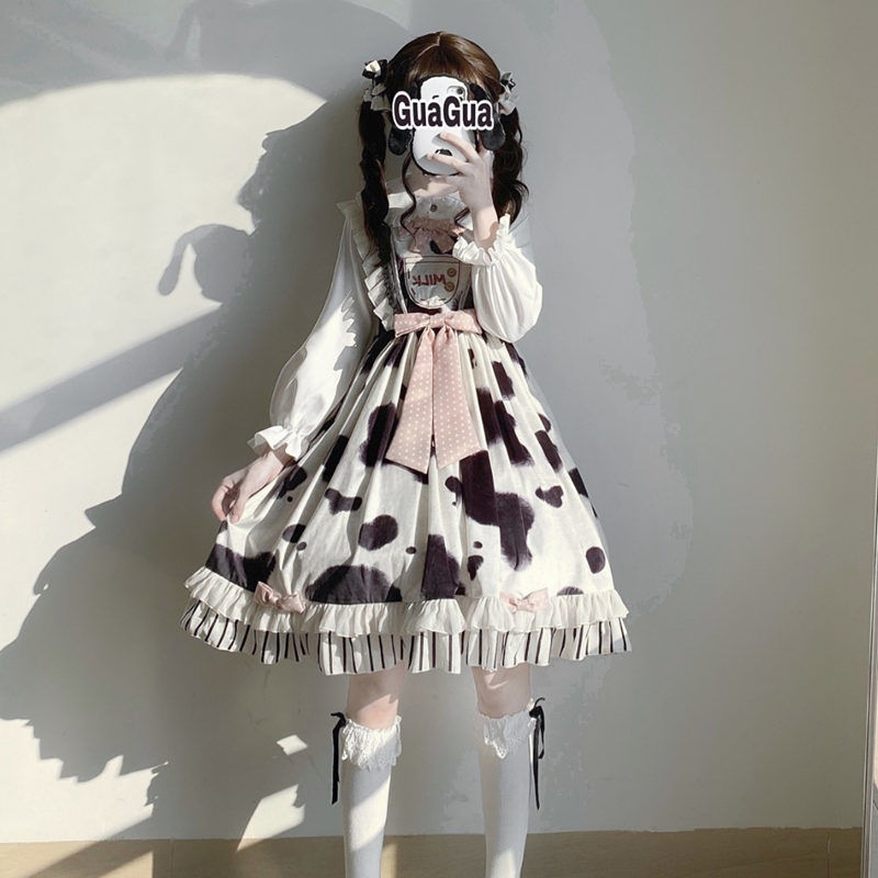Adorable Cow Lolita Dress - All Dresses - Shirts & Tops - 1 - 2024