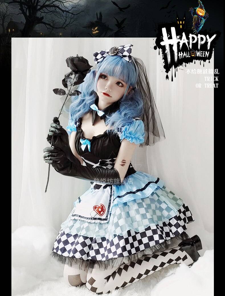 Alice In Wonderland Halloween Lolita - All Dresses - Dresses - 10 - 2024