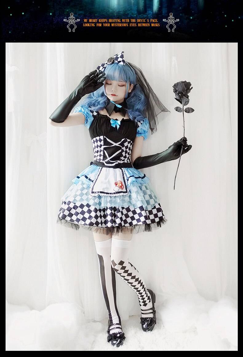 Alice In Wonderland Halloween Lolita - All Dresses - Dresses - 13 - 2024
