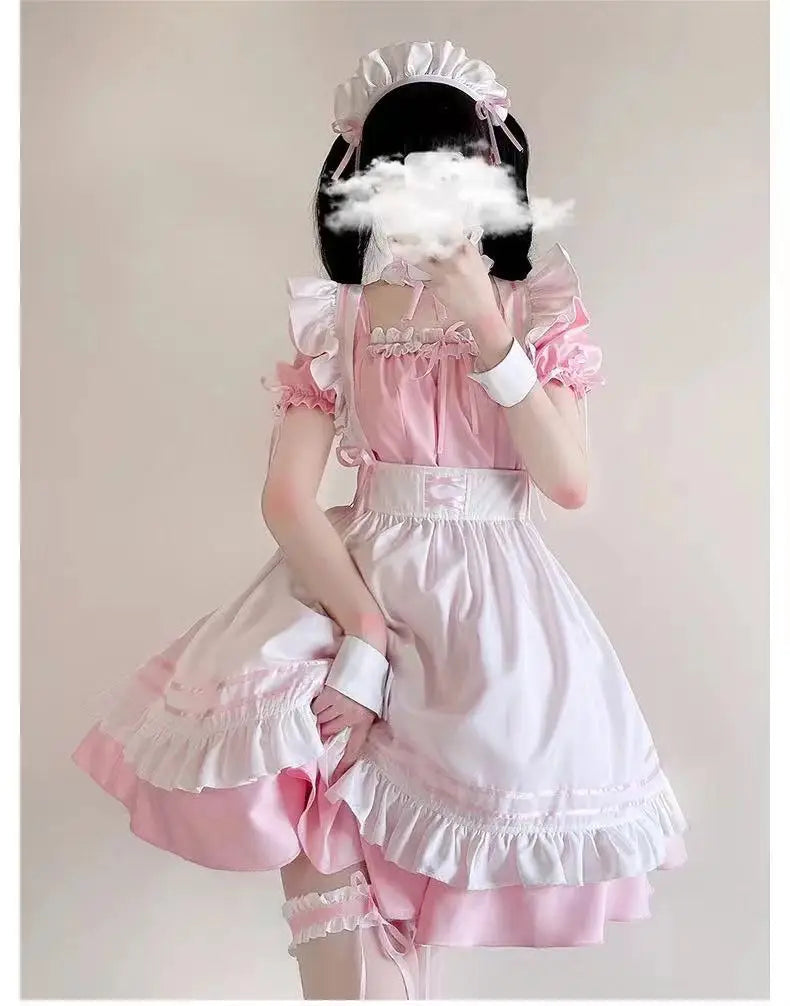 Black Cute Lolita Maid Costume: Lovely Cosplay Outfit - All Dresses - Costumes - 9 - 2024