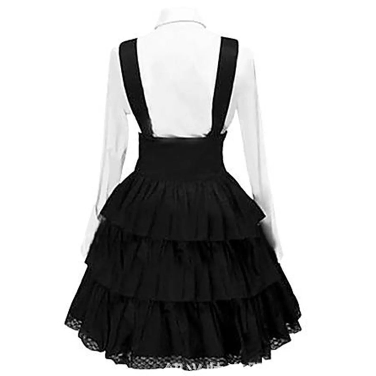 Black Lolita Princess Skirt Suit - 2PC Costume with Dress & Bow Tie - All Dresses - Dresses - 5 - 2024