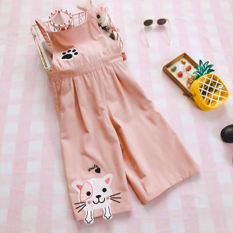 Cat Embroidered Harajuku Romper - Pink / M - All Dresses - Clothing - 15 - 2024