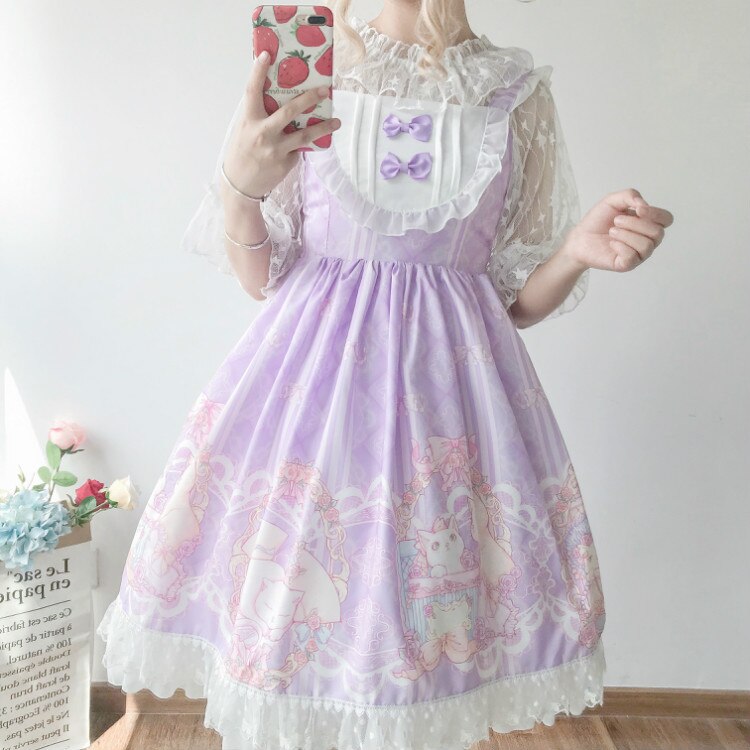 Cat Lolita Dress - Purple Sleeveless / One Size - All Dresses - Dresses - 62 - 2024