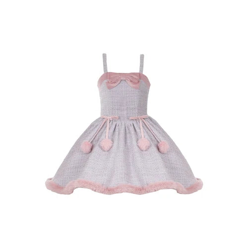 Cute Bowknot Tweed Lolita Cloak Dress Set - Lolita Dress / S - All Dresses - Clothing - 4 - 2024