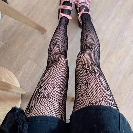 Cute Kitty Cat Fishnet Tights - Y2K Goth Lolita Cosplay Essentials - All Dresses - Clothing Accessories - 2 - 2024