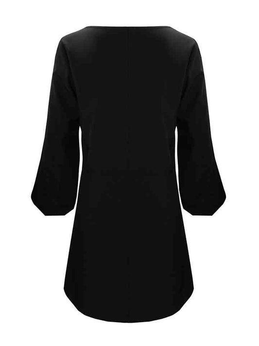 Cutout Long Sleeve Round Neck Dress - All Dresses - Dresses - 2 - 2024