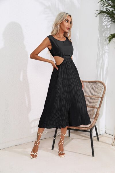 Cutout Ruched Round Neck Tank Dress - All Dresses - Dresses - 7 - 2024