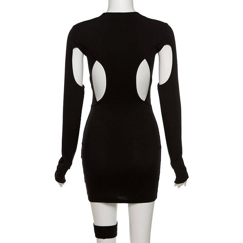 Cyber Goth Mini Dress - All Dresses - Shirts & Tops - 4 - 2024