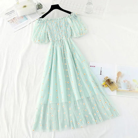 Daisy Puff Sleeve Dress - All Dresses - Dresses - 1 - 2024