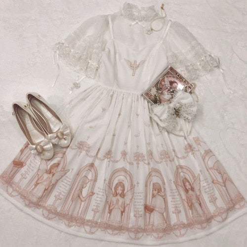 Dark Devil Lolita Jsk Dress - White / S / Nearest Warehouse - All Dresses - Dresses - 8 - 2024