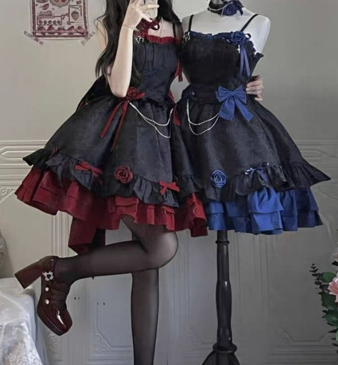Dark Victorian Gothic Lolita Rose Dress - All Dresses - Dresses - 4 - 2024