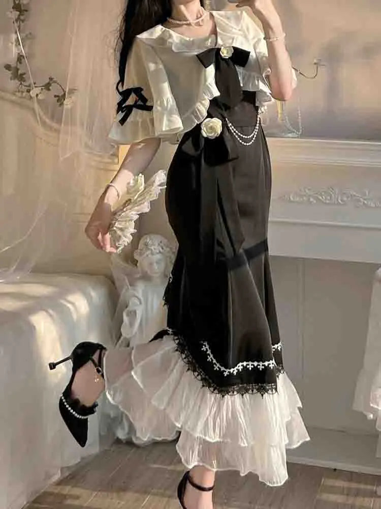 French Vintage Fairy Mermaid Dress - All Dresses - Dresses - 1 - 2024