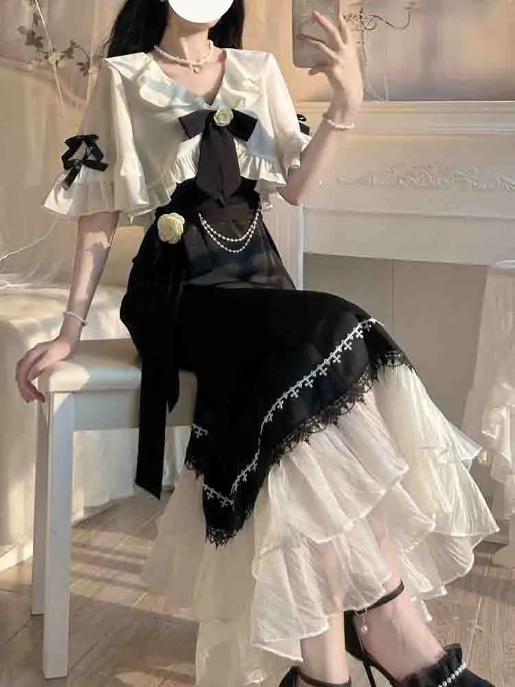 French Vintage Fairy Mermaid Dress - All Dresses - Dresses - 2 - 2024