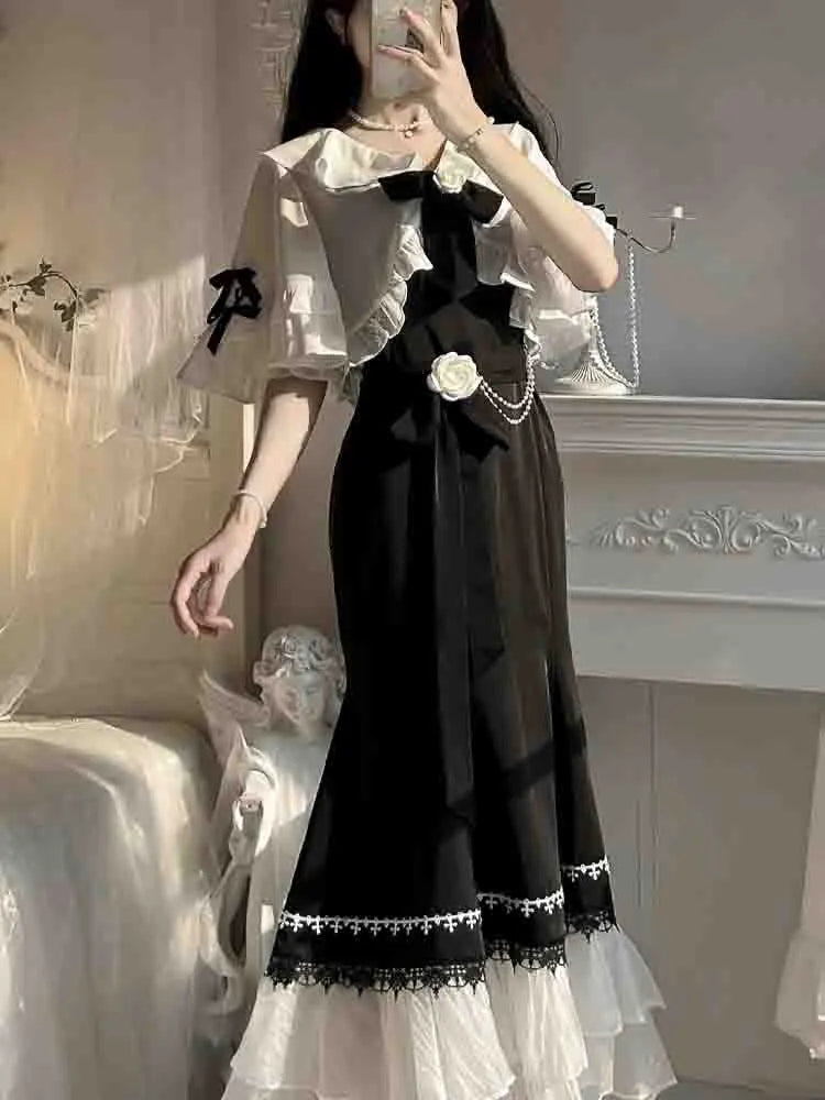 French Vintage Fairy Mermaid Dress - All Dresses - Dresses - 3 - 2024