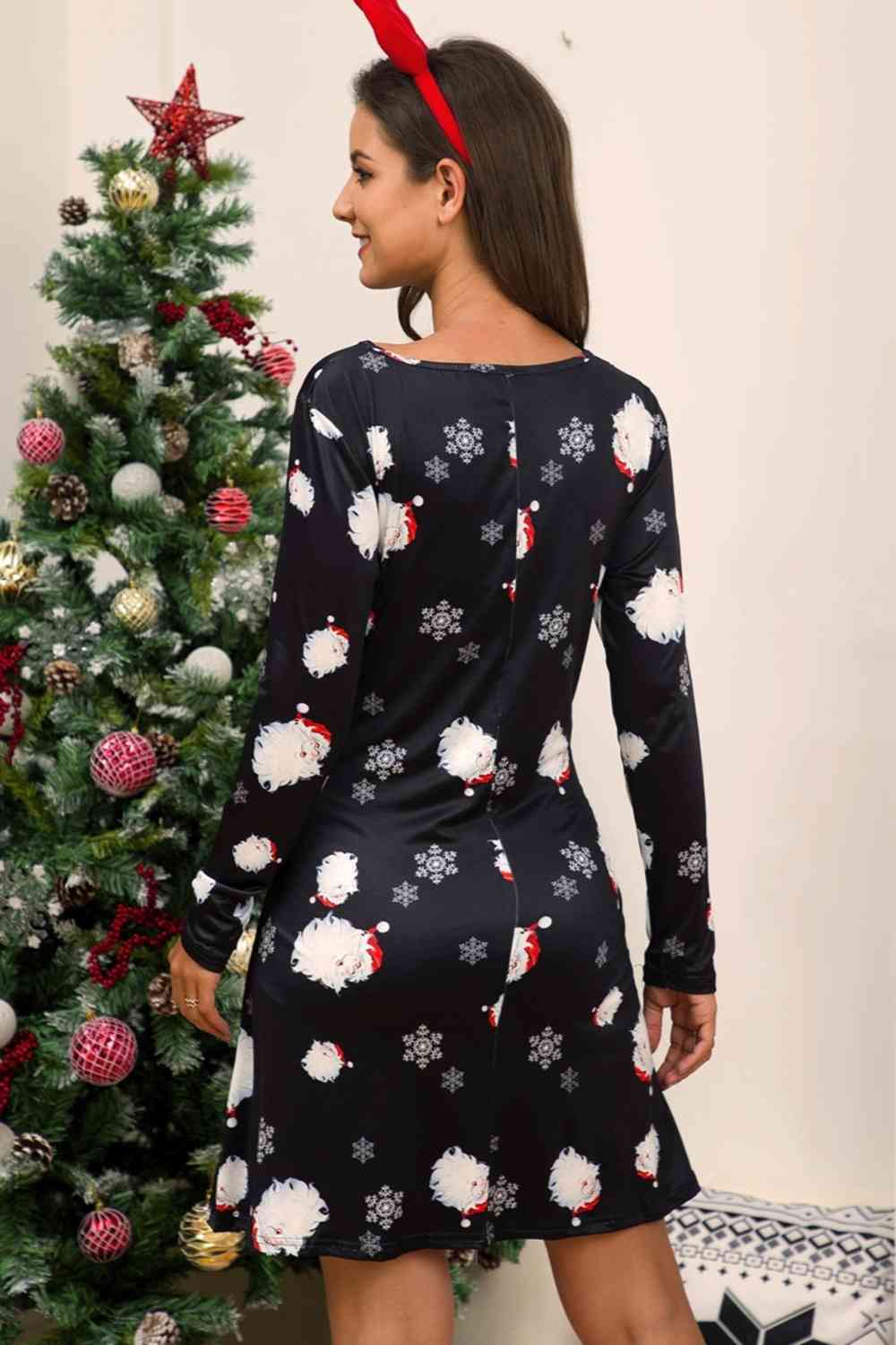 Full Size Christmas Long Sleeve Dress - All Dresses - Dresses - 2 - 2024