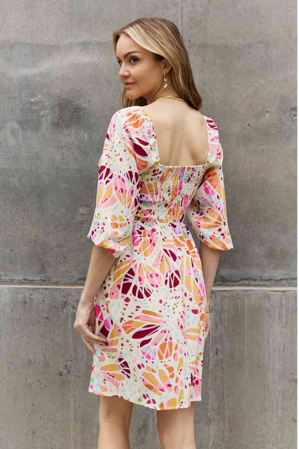 Full Size Floral Print Mini Dress - All Dresses - Dresses - 10 - 2024