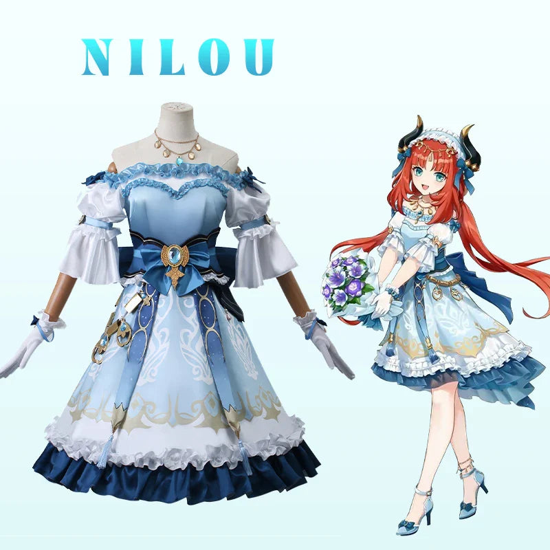 Genshin Impact Nilou Luxurious Dress & Accessories Set - All Dresses - Costumes - 2 - 2024