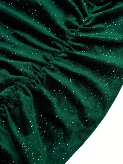 Glitter Ruched Cowl Neck Wrap Dress - All Dresses - Dresses - 15 - 2024