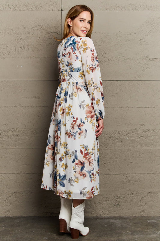 Good Day Chiffon Floral Midi Dress - All Dresses - Dresses - 2 - 2024