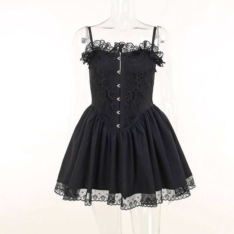 Goth Lace Lolita Dress - All Dresses - Dresses - 5 - 2024