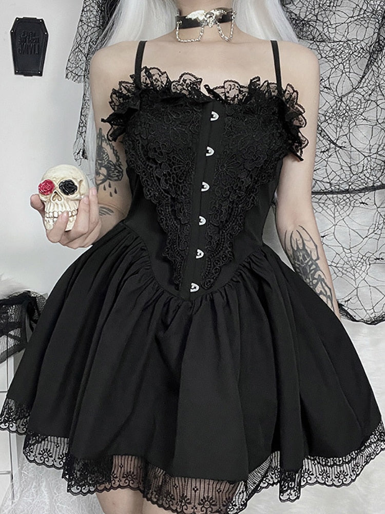 Goth Lace Lolita Dress - All Dresses - Dresses - 2 - 2024