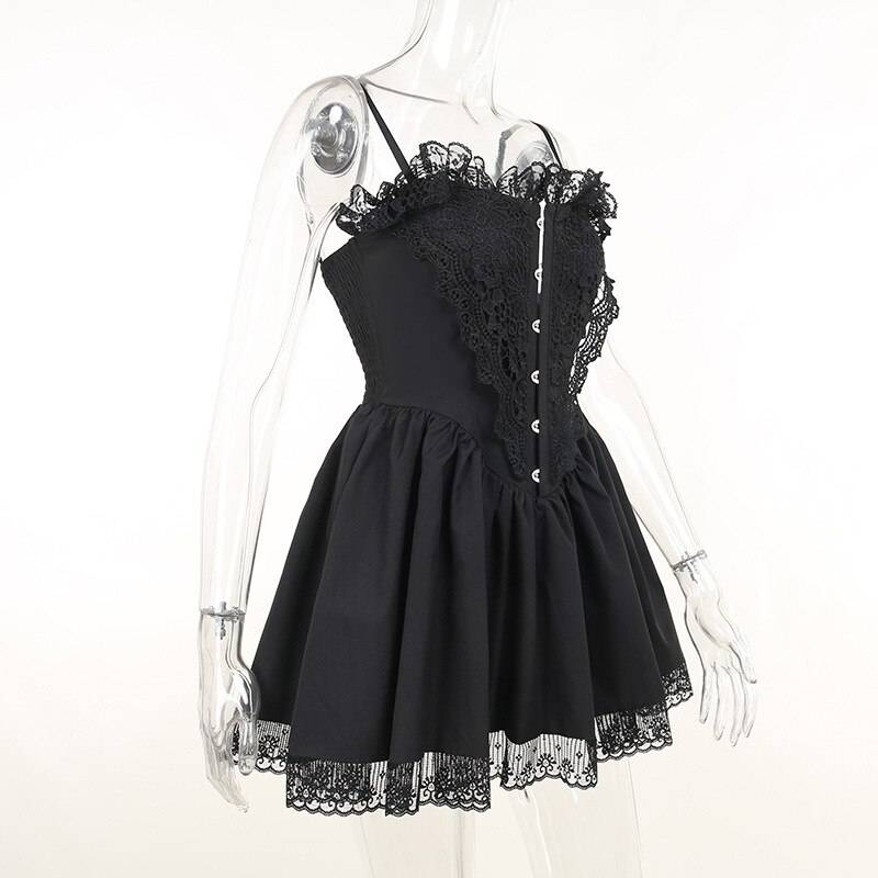 Goth Lace Lolita Dress - All Dresses - Dresses - 6 - 2024