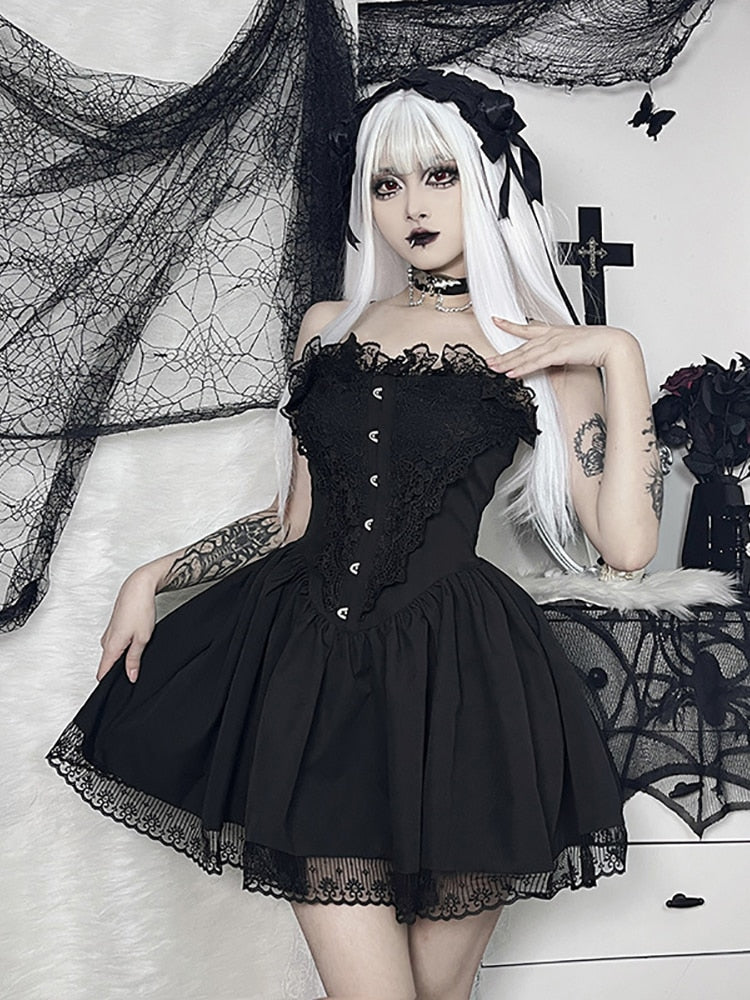 Goth Lace Lolita Dress - All Dresses - Dresses - 3 - 2024