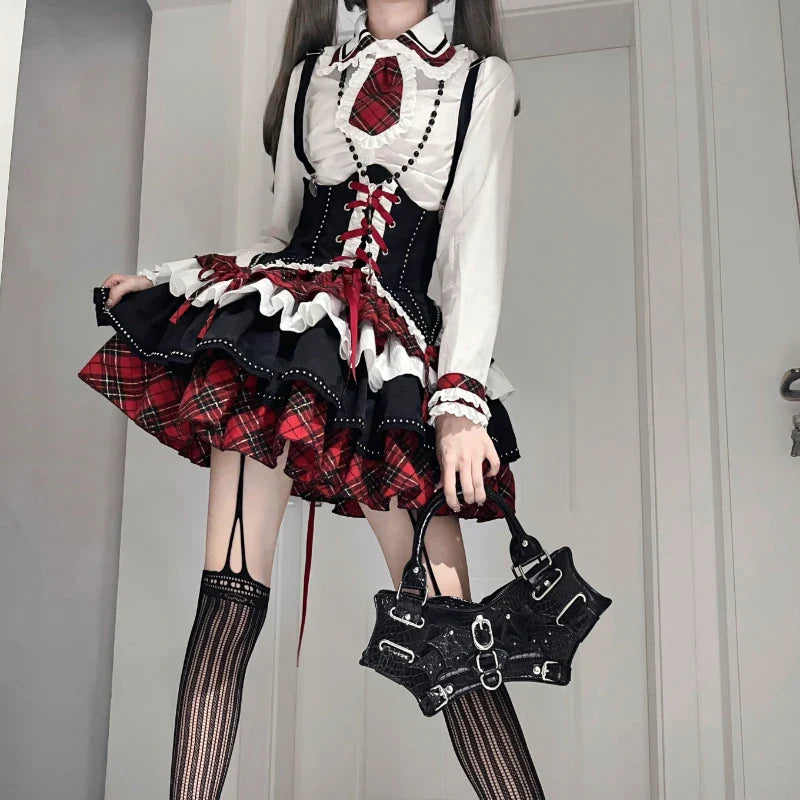 Gothic Victorian Lolita Dress Set - All Dresses - Outfit Sets - 6 - 2024