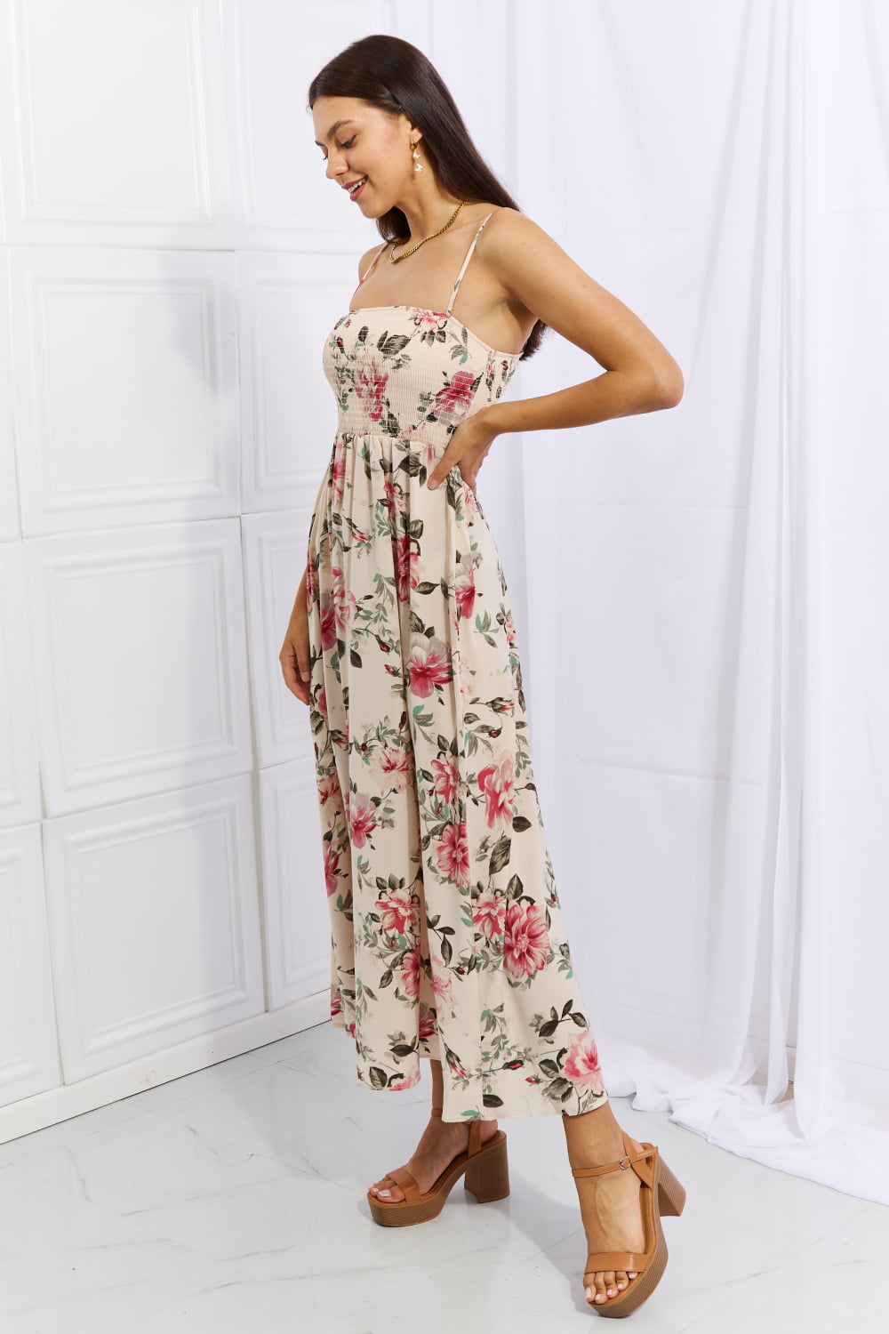 Hold Me Tight Sleeveless Floral Maxi Dress in Pink - All Dresses - Dresses - 3 - 2024