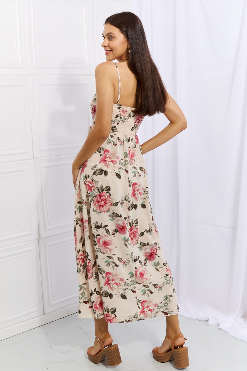 Hold Me Tight Sleeveless Floral Maxi Dress in Pink - All Dresses - Dresses - 2 - 2024