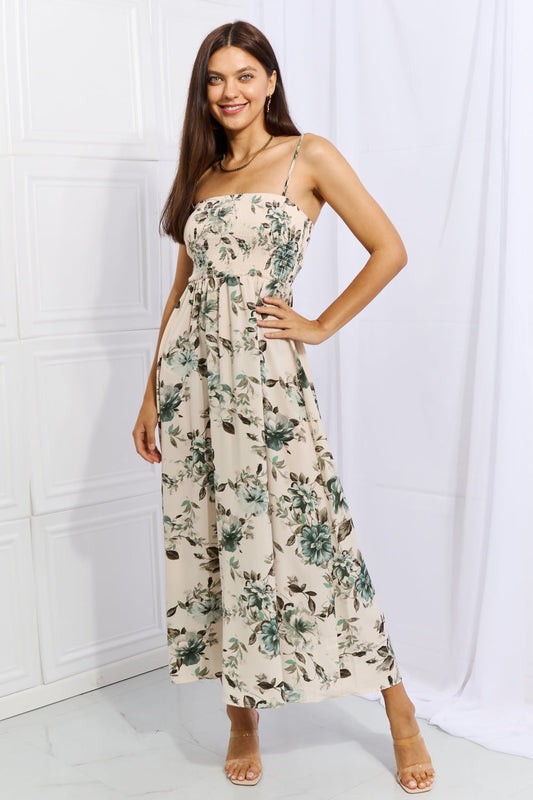 Hold Me Tight Sleeveless Floral Maxi Dress in Sage - Floral / S - All Dresses - Dresses - 1 - 2024